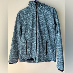 Free Country Women’s Cozy Fall/Winter Coat Sz Medium Blue Faux Fur Lined Jacket